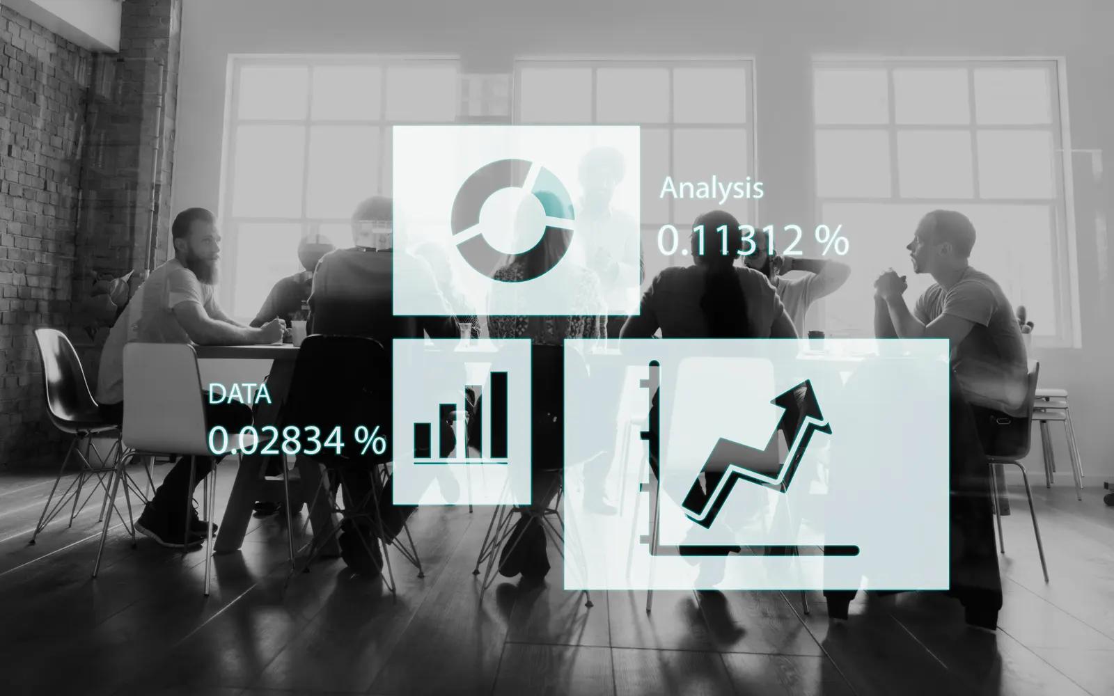 Growth chart representing performance marketing results