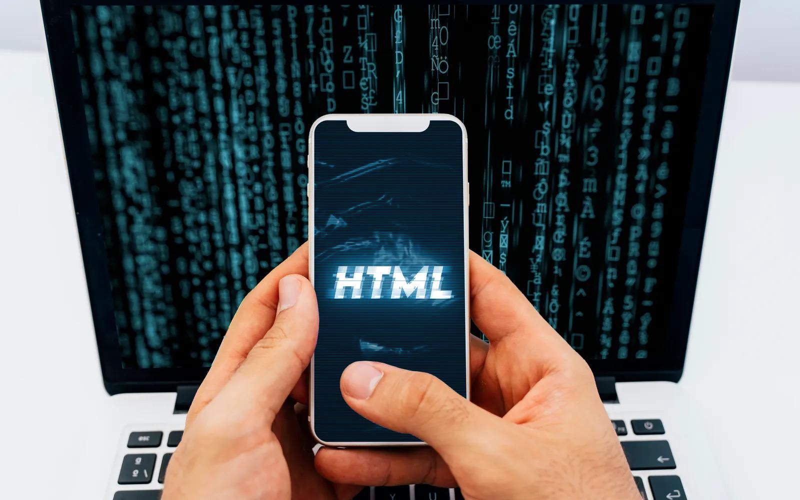 Developer working on website code on a computer screen